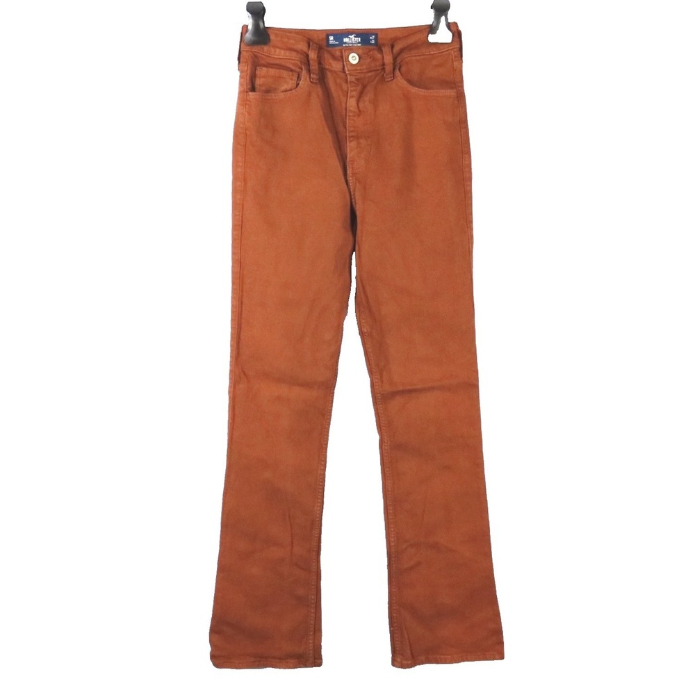 HOLLISTER Ultra High-Rise Boot Cut BROWN JEANS Stretch 5R 27x32 (Measure25x31.5)